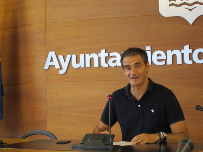 Sainz durante su comparecencia esta mañana.                               