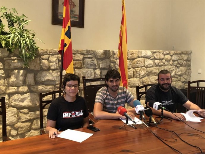 Natàlia Sànchez, Ignasi Sabater i Robert Sabater (CUP)