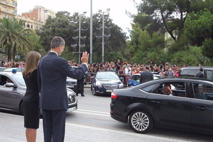Els reis a la missa en memòria de les víctimes dels atemptats de Catalunya