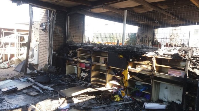 Un incendio en una vivienda en Utebo causa graves daños