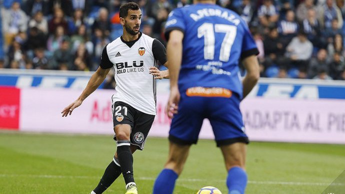 El jugador del Valencia CF Martín Montoya
