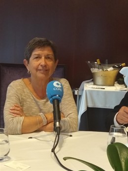 Teresa Cunillera en una entrevista en la Cope