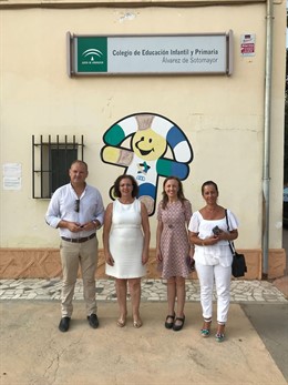 Las delegadas visitan el CEIP Álvarez de Sotomayor