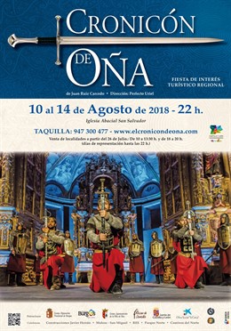 Imagen del cartel anunciador del Cronicón de Oña 2018
