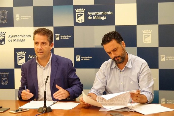 Los ediles Carlos Conde y Raúl Jiménez 