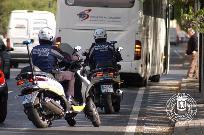 Motoristas de la Policía Municipal de Madrid