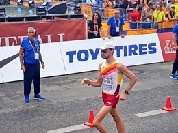 El atleta español Álvaro Martín, en los Europeos de Berlín