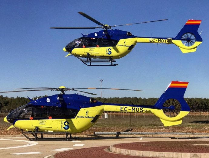 Helicópteros del Servicio de Transporte Aéreo del Sescam