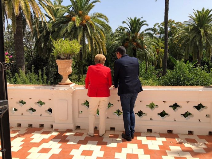 Angela Merkel i Pedro Sánchez a Sanlúcar