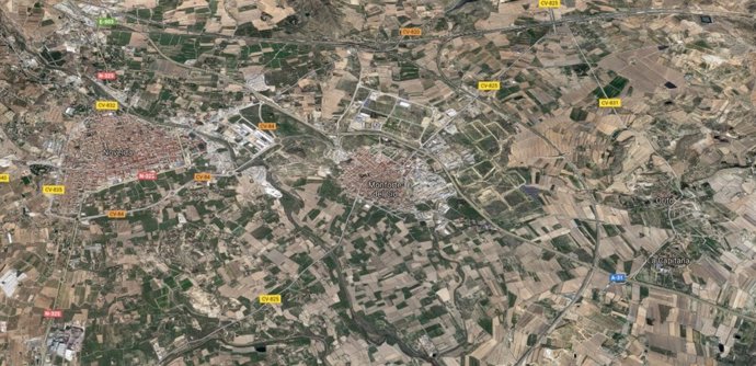 Localización de Monforte del Cid (Alicante)