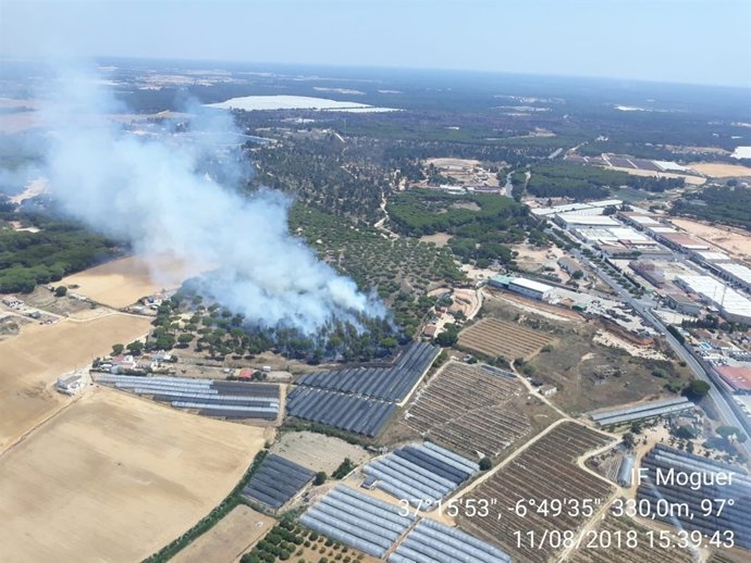 Incendio en Moguer. 