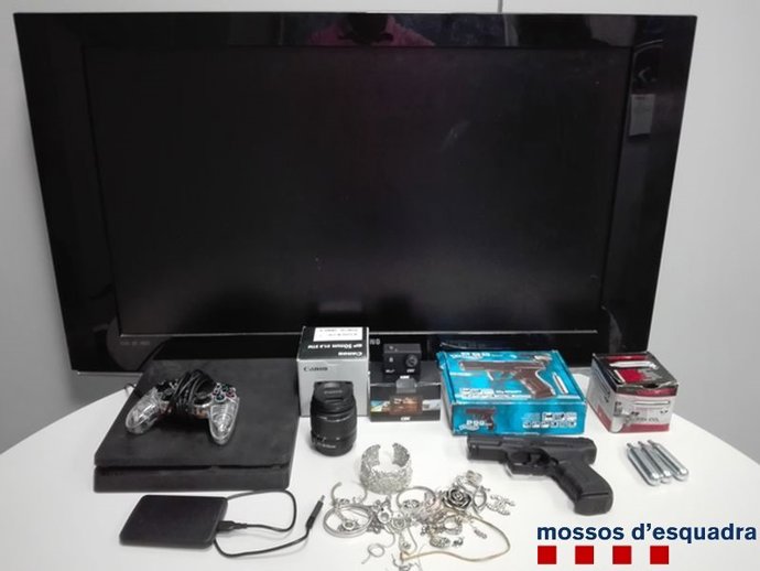 Objectes robats requisats pels Mossos
