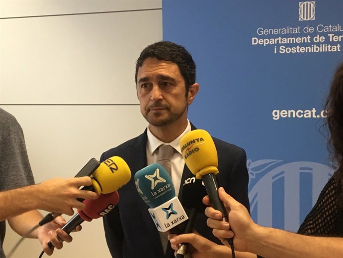 El conseller de Territori i Sostenibilitat de la Generalitat, Damià Calvet