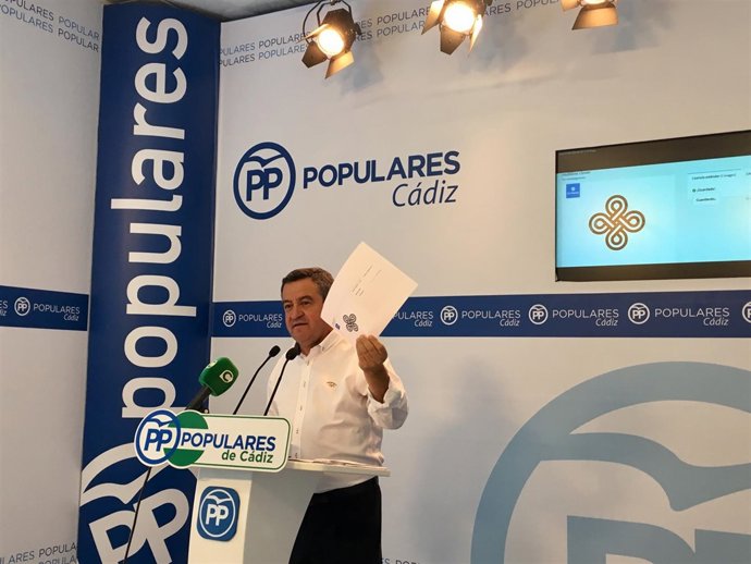 José Loaiza, portavoz del PP en la Diputación de Cádiz