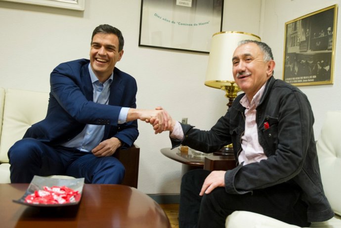 Pedro Sánchez i Josep María Álvarez 