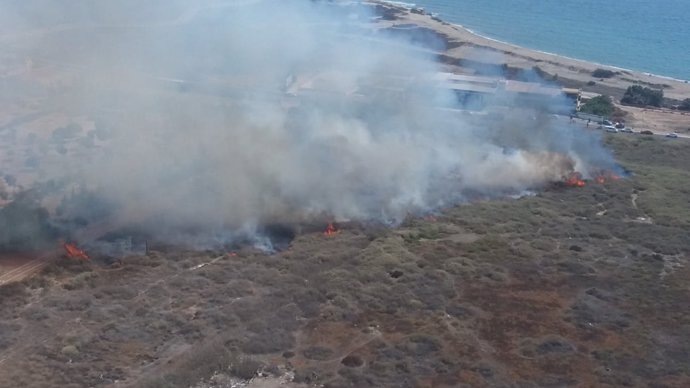 Incendi en un paratge del Riu Andarax
