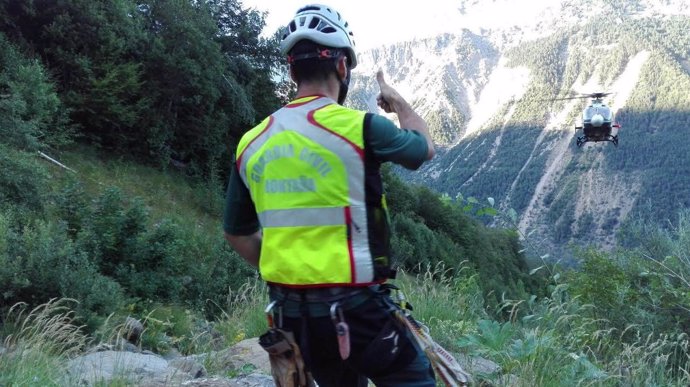 Rescate en montaña de la Guardia Civil