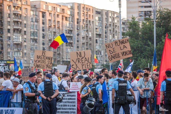 Protestas en Bucarest 