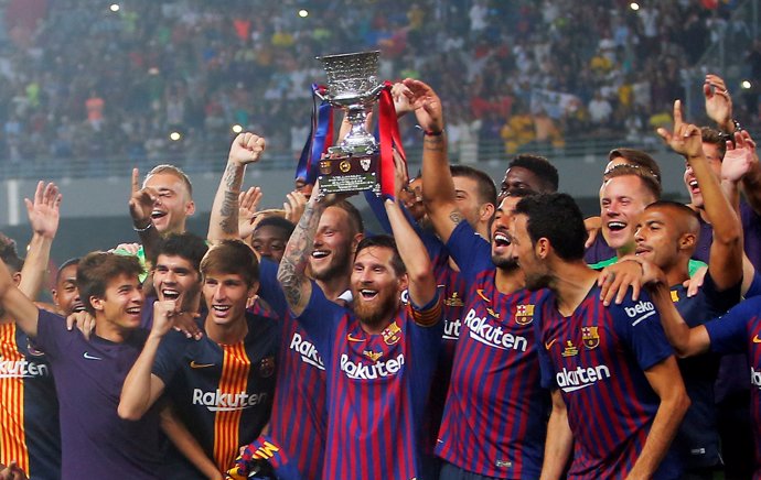 El FC Barcelona, campeón de la Supercopa