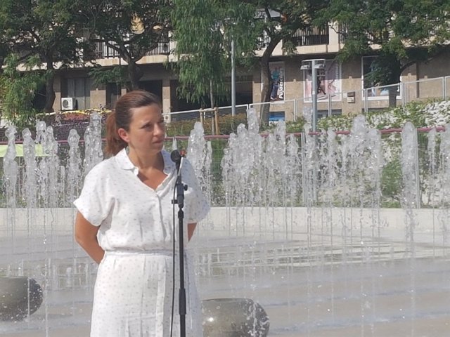 La teniente de alcalde de Barcelona Laia Ortiz en rueda de prensa