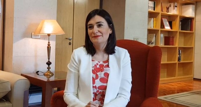 La ministra de Sanidad, Carmen Montón, en un vídeo del PSOE