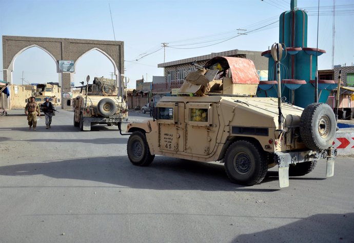 Fuerzas de seguridad en la ciudad de Ghazni