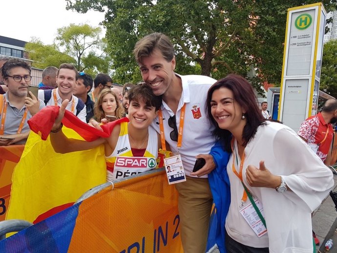 María Pérez, tras ganar el Campeonato de Europa en los 20 kilómetros marcha