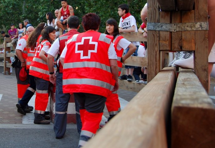 Dispositivo de Cruz Roja en Fiestas de Tafalla