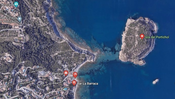 Isla del Portitxol en Xàbia (Alicante)