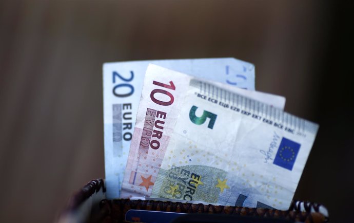 Billetes, monedas, euros, euro, dinero