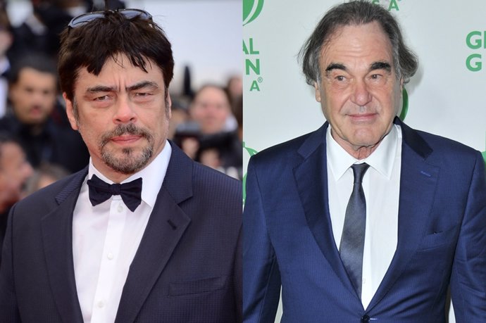 Benicio del Toro y Oliver Stone