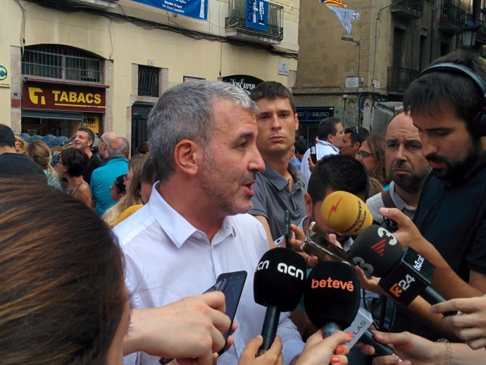 Jaume Collboni (PSC) en declaraciones a los medios