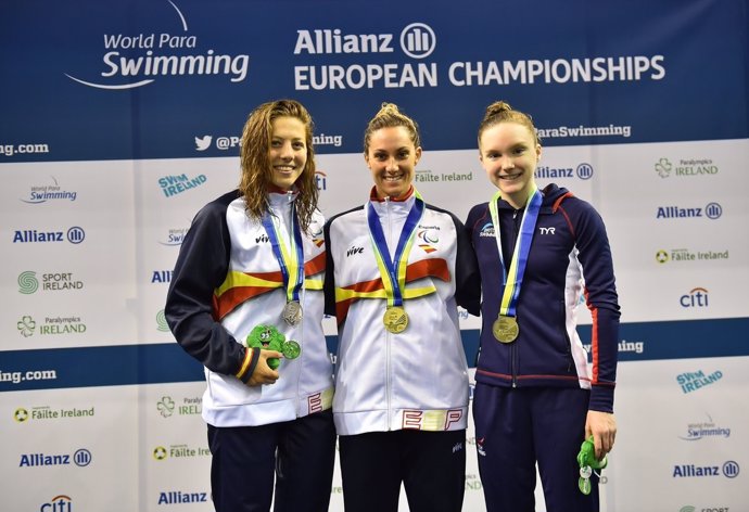 España alcanza las 16 medallas en el Europeo de natación paralímpica