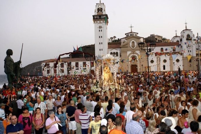 Celebración de la festividad de la Virgen de Candelaria