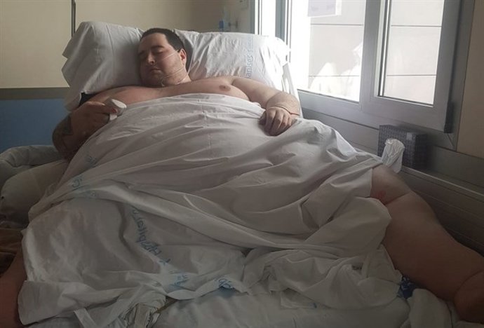 El joven Teófilo durante su estancia hospitalaria