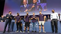 Arthur, Lenglet, Malcom y Arturo Vidal, presentes en el 39º Congreso Mundial de Peñas del Barcelona