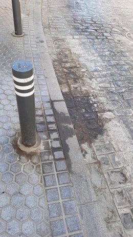 Suciedad en las calles del casco histórico de Sevilla