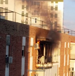 Incendio de vivienda en Sevilla