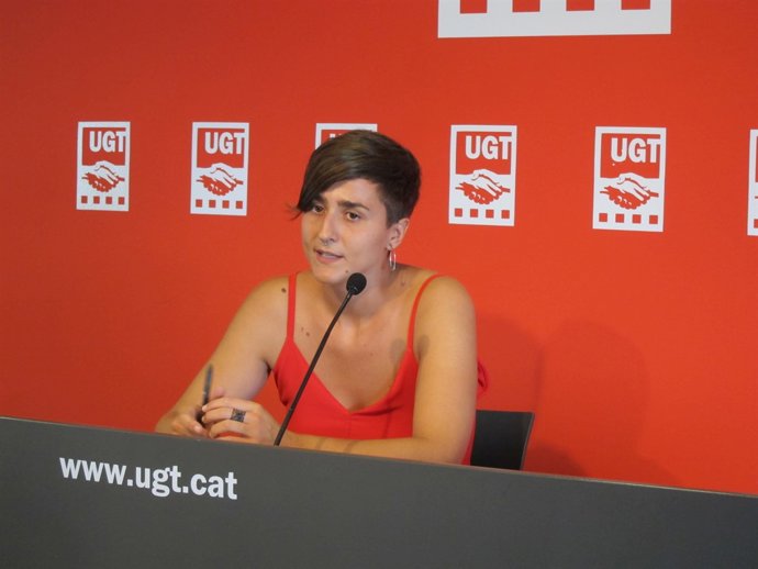 Elena Ferrero, portaveu d'Avalot-Joves de la UGT de Catalunya