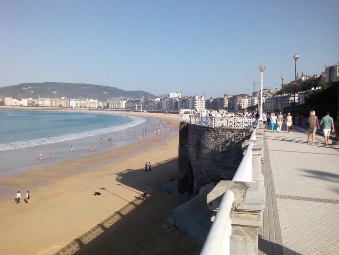 Playa en San Sebastián