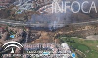 Declarado un incendio forestal en el paraje de Calahonda de Mijas