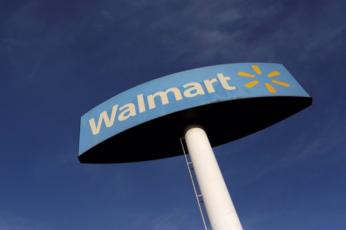 FILE PHOTO -  A Walmart sign is pictured at one of their stores in Monterrey, Me