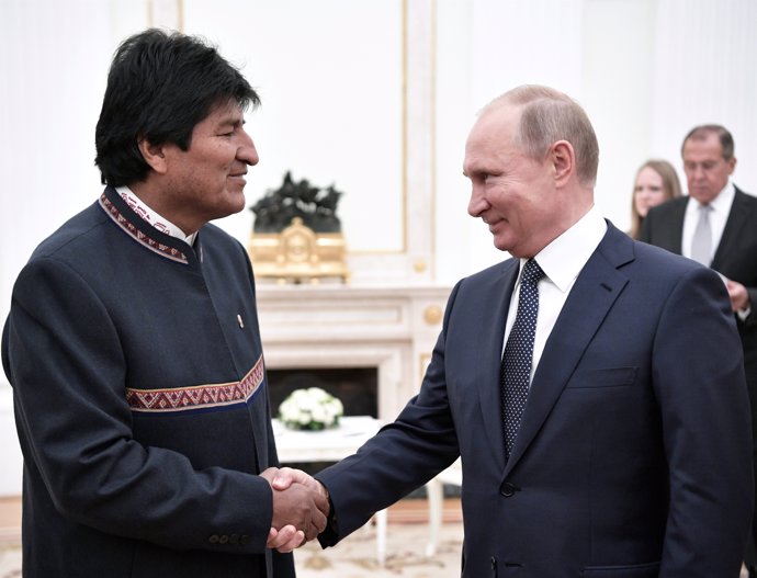 Reunión de Evo Morales y Vladímir Putin (junio 2018)