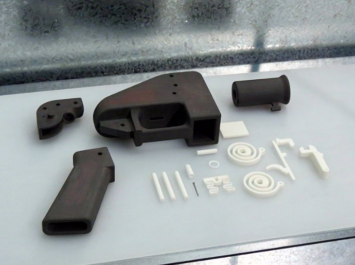 Arma impresa en 3D impresora pistola