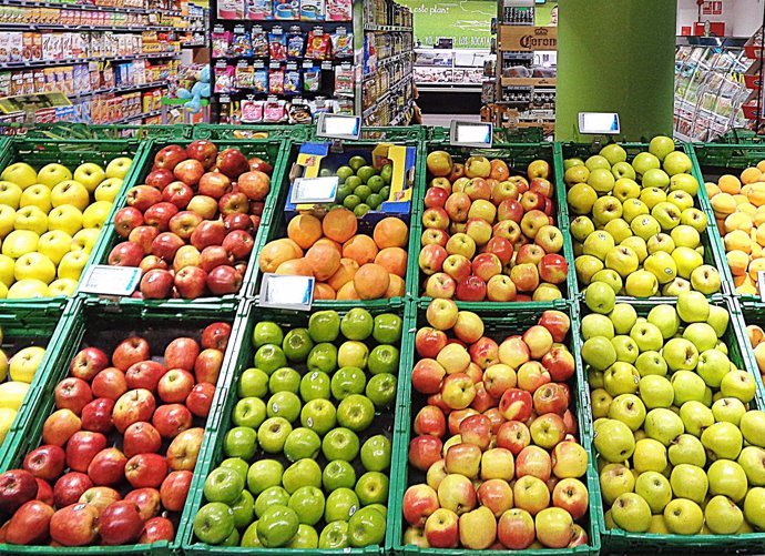 Fruta en un sepermercado