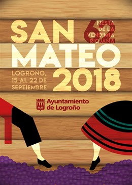 Cartel ganador para las fiestas de San mateo 2018.