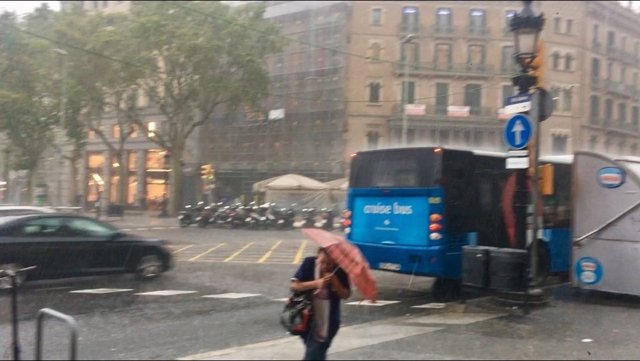 Lluvia en Barcelona