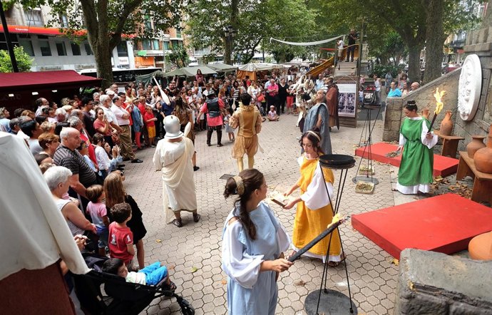 Festival Romano de Santandeer. Imagen de archivo