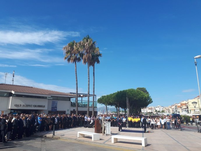Homenatge a les víctimes del 17A a Cambrils (Tarragona)