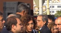 Albiol y Torra protagonizan un encuentro tenso durante el homenaje al 17A en Cambrils